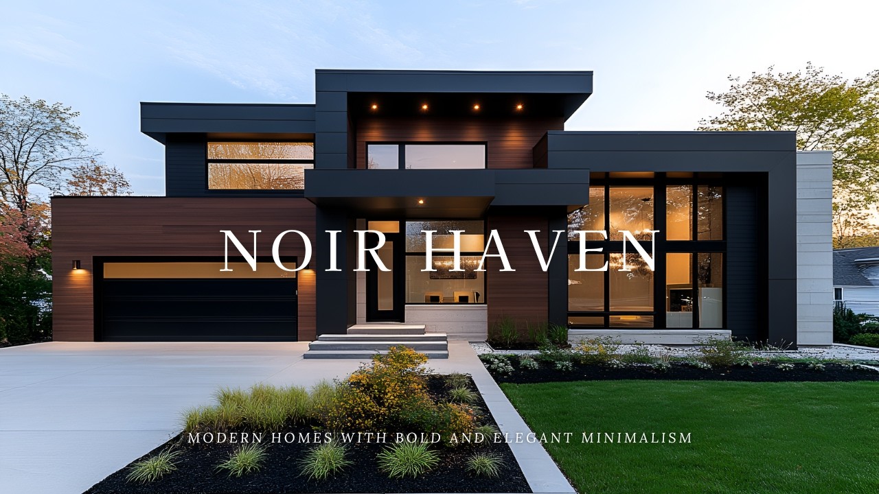 Noir Haven: Elevating Modern Houses with Bold and Minimalist Elegance