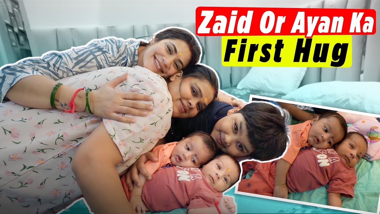 Zaid Or Ayan Ka First Hug || Chiku Malik Vlogs