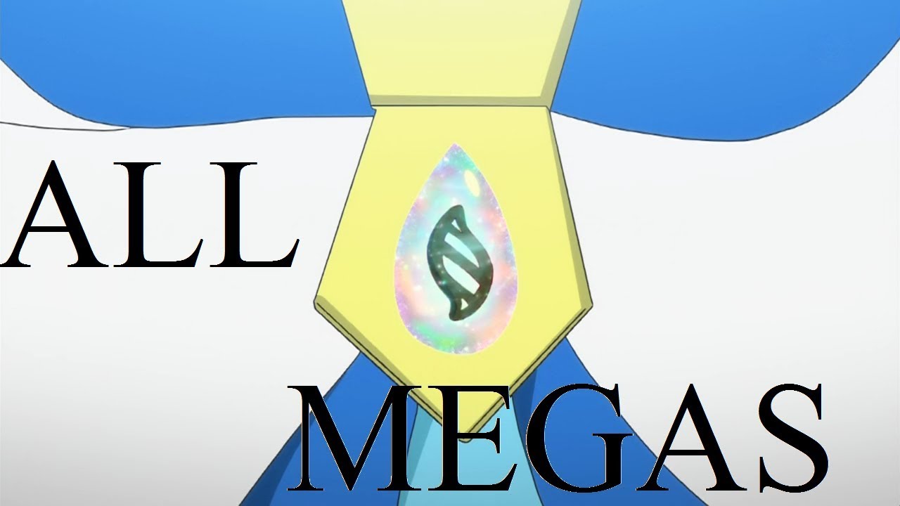 All 48 Pokémon Mega Evolutions, gen 1-7.