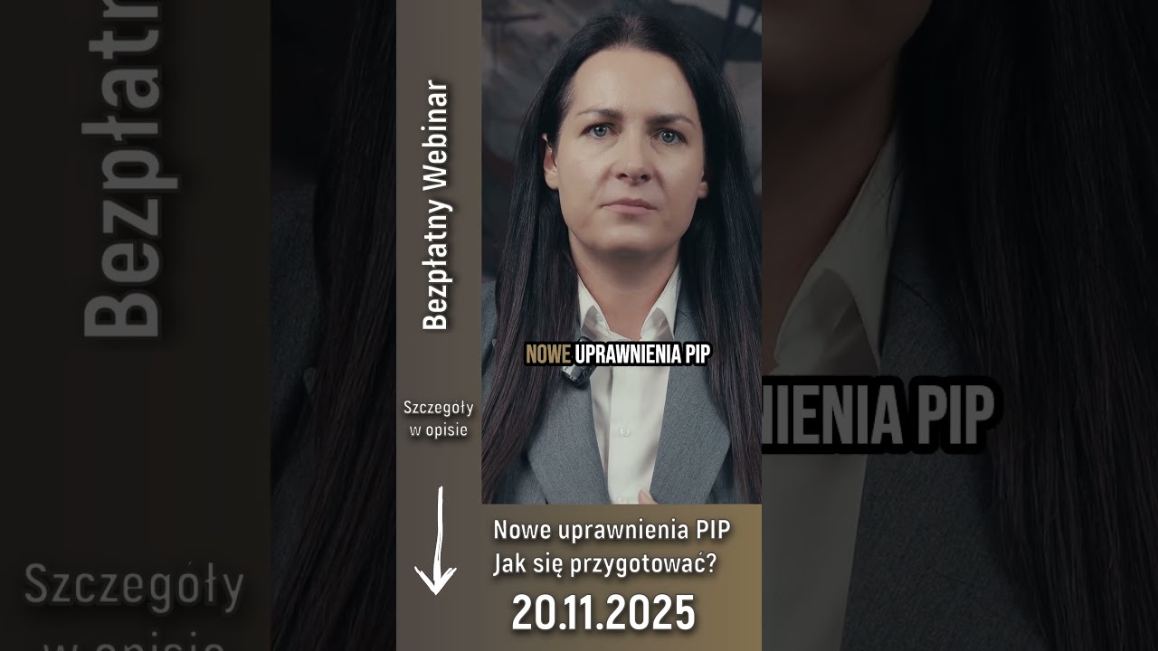 📢 Bezpłatny webinar: &bdquo;Koniec fikcyjnego B2B? Jak przygotować firmę na kontrolę PIP od 2026 r.