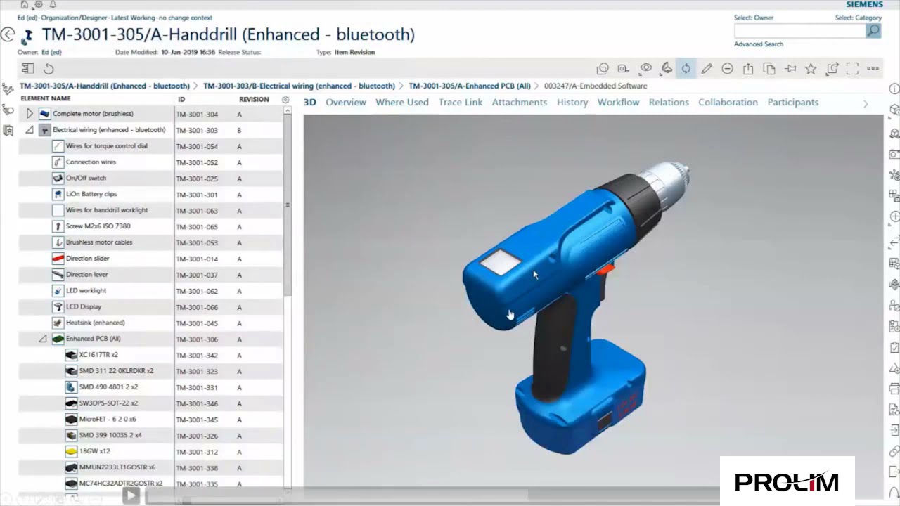Quick Look: Cross-domain BOM (NX, Polarion, Xpedition) - PROLIM
