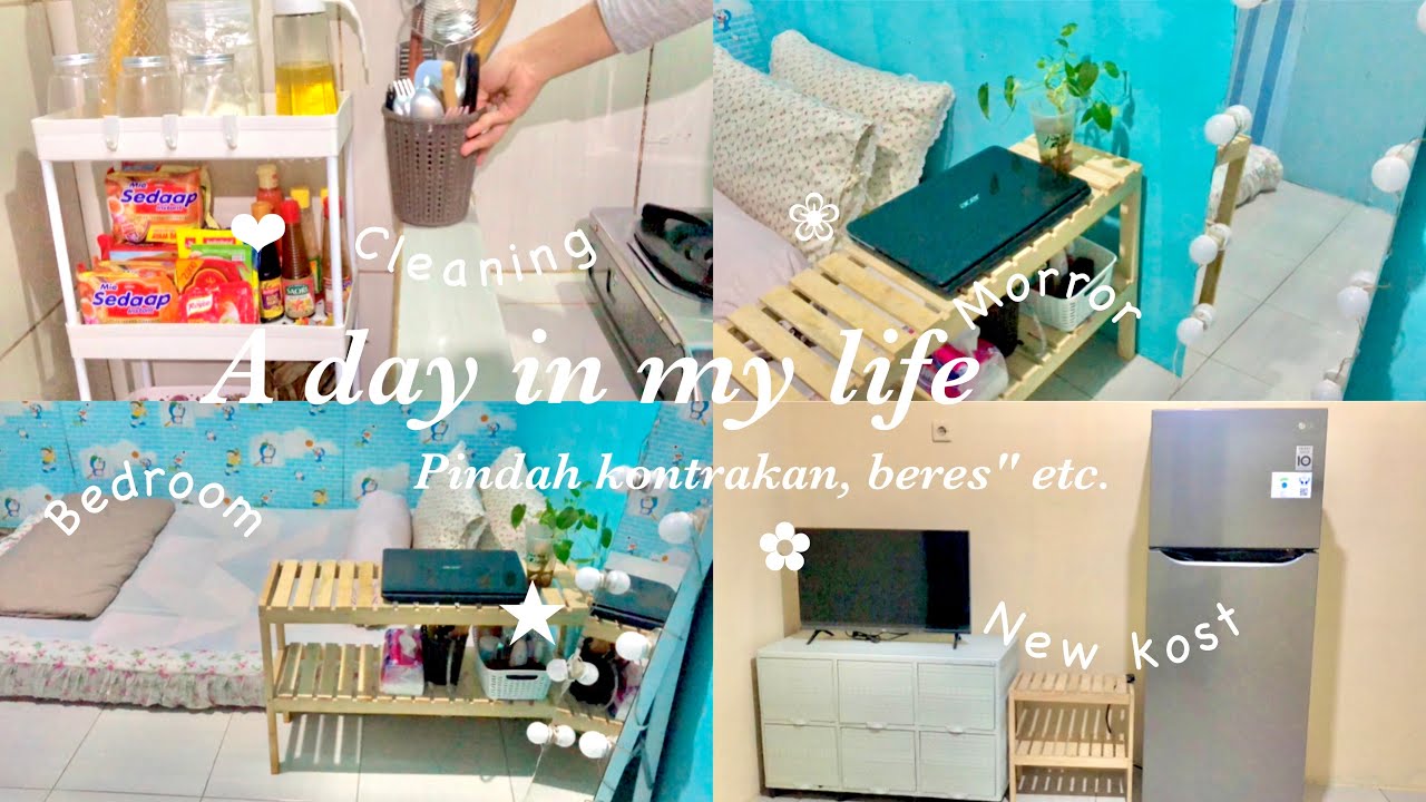 A day in my life🌷 pindah dari kostan ke kontrakan 3 petak🫧🌱