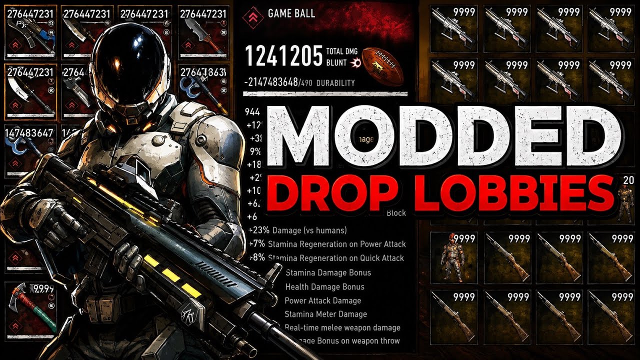 🔴 24 HOUR MODDED DROP LOBBIES | DYING LIGHT WEAPONS/GUNS/ITEMS/BLUEPRINTS | PS4/PS5