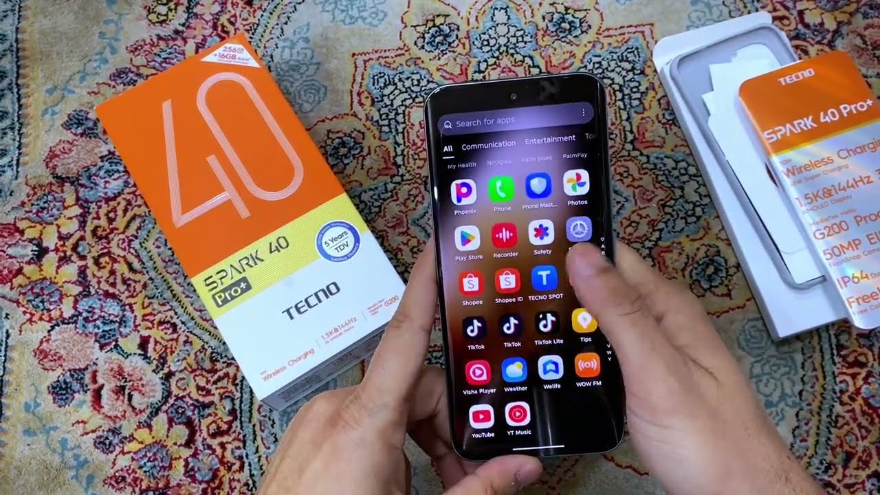 Распаковка и обзор Tecno Spark 40 Pro Plus