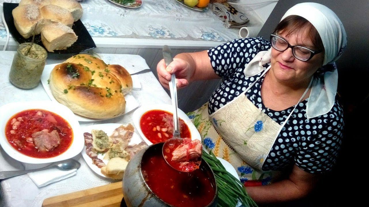 Борщ как из печи! Бабушкины рецепты - вкус детства!