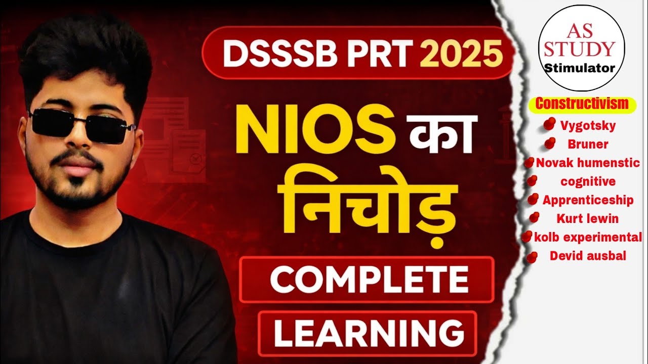 DSSSB PRT 2026 TEACHING METHODOLOGY | CONSTRUCTIVISM | THEORIES OF LEARNING DSSSB PART B MARATHON 