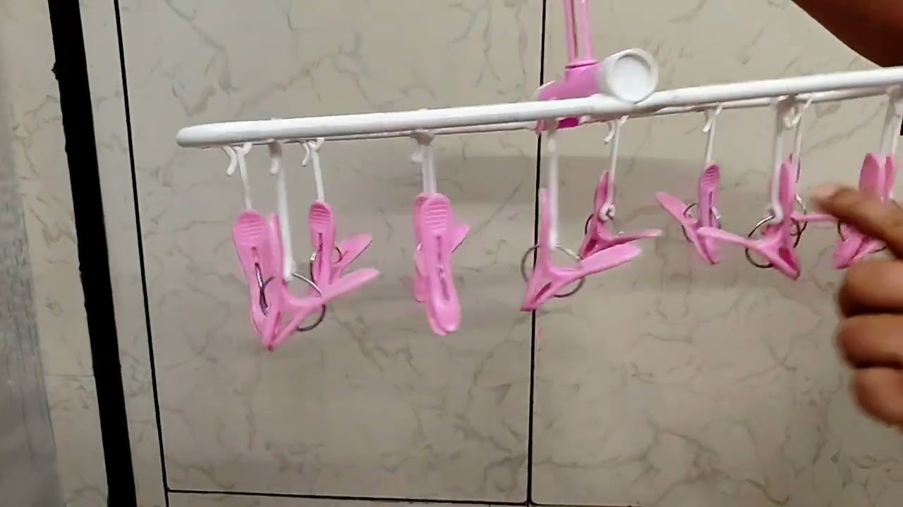 #Foldablehanger#Plastic#12Clips