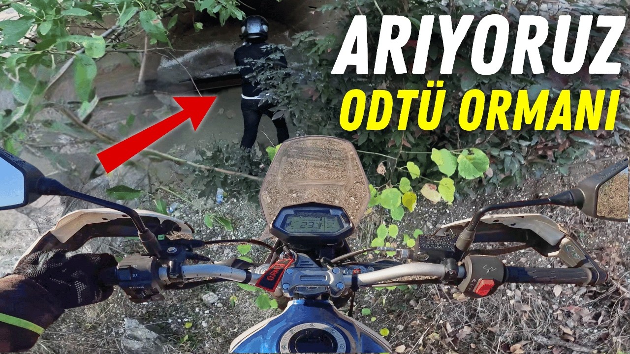 Motosiklet ile keşfe çıktık | Hero xpulse 200 ile Odtü ormanı Arazi sürüşü | KOLAÇAN