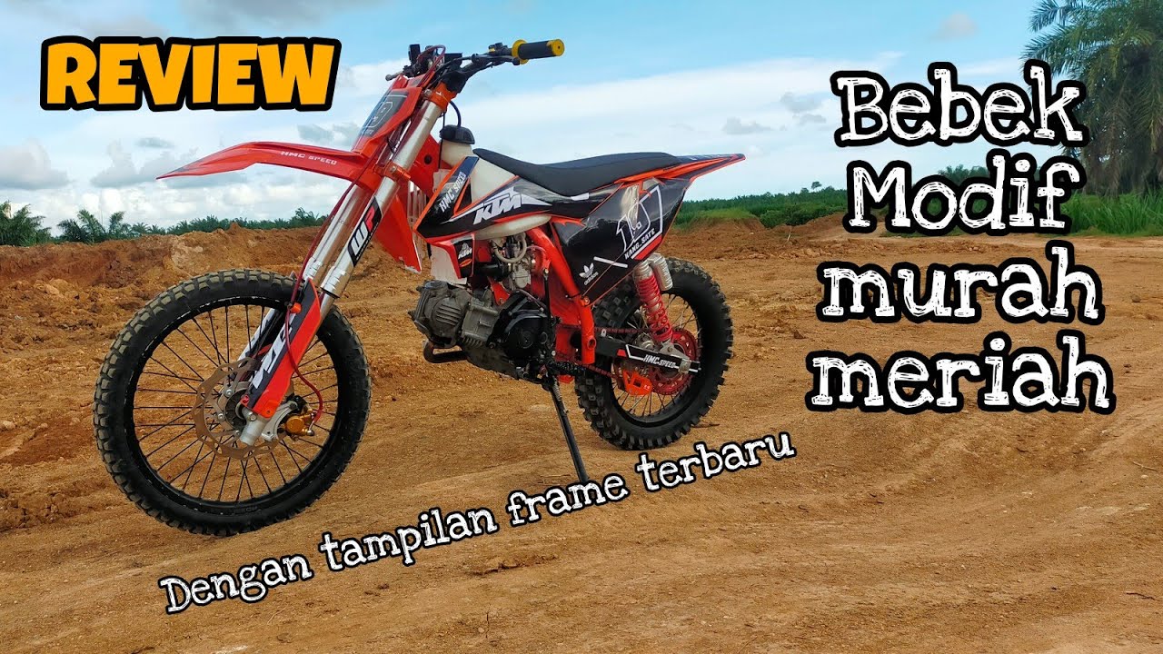 Bebek Modif KTM 85 Mesin Vega ZR #modifikasi #trail #ktm #vega
