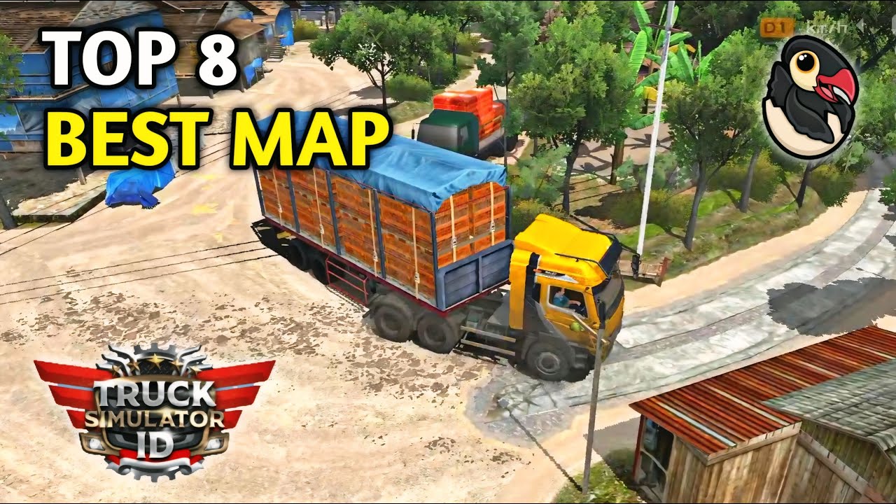 🚚Top 8 Best Map in Truck Simulator Indonesia by Maleo 🏕 | Truck Gameplay