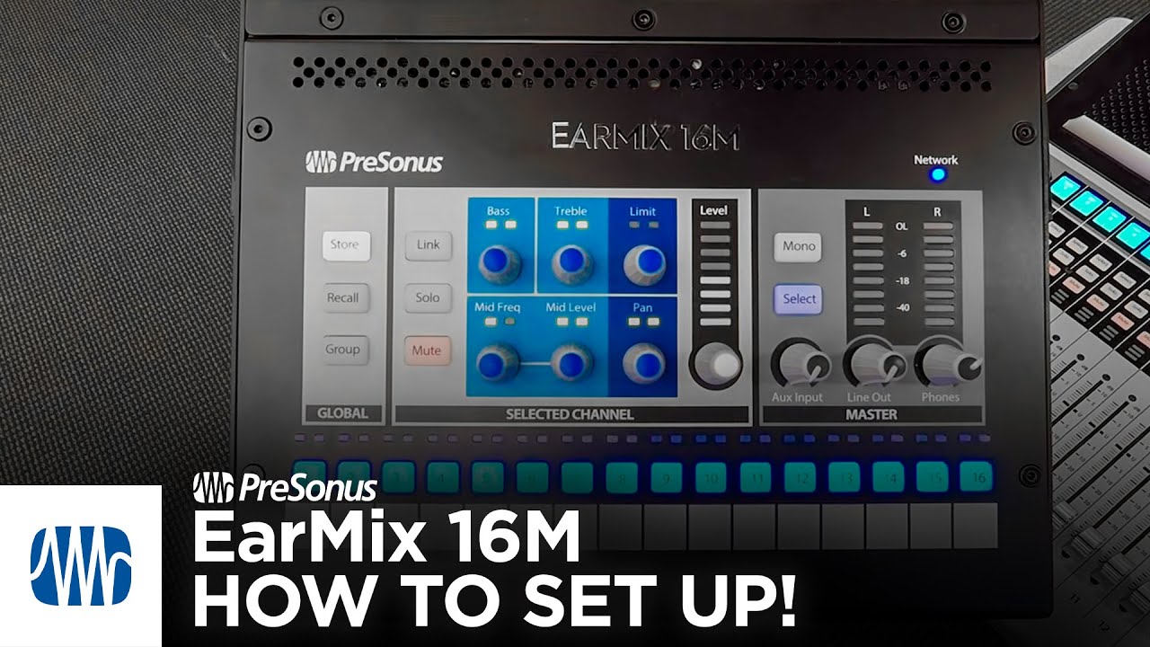 PreSonus EarMix 16M — как настроить, быстро и просто!