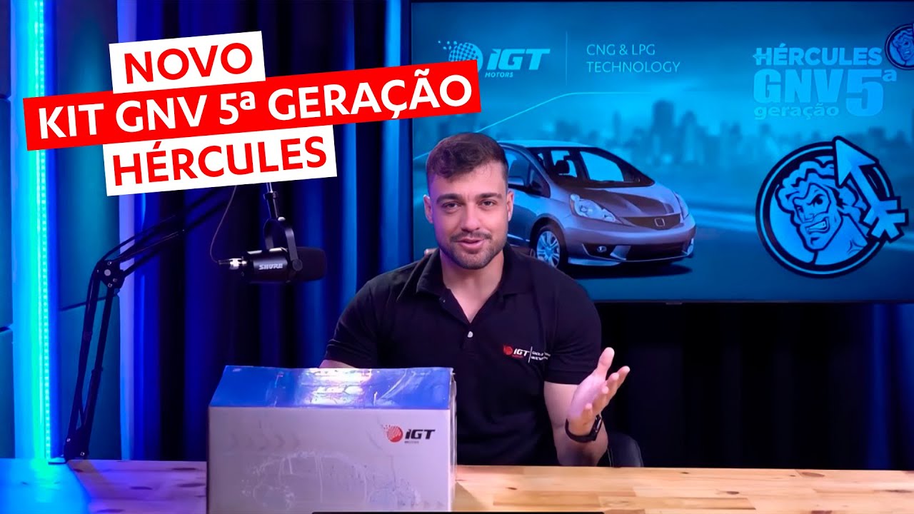NOVO KIT GNV 5&ordm; GERA&Ccedil;&Atilde;O H&Eacute;RCULES IGT MOTORS