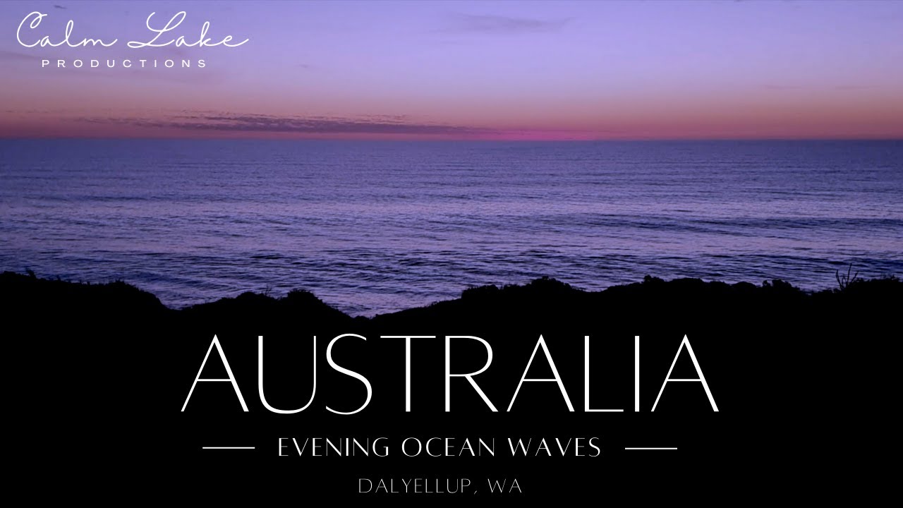 Australia Evening Beach Sound | Ocean Waves for Deep Sleeping | Dark Screen, Relaxation