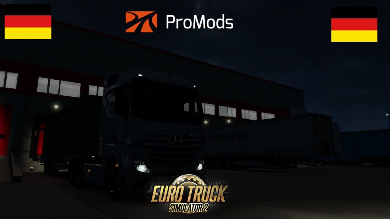 ETS 2 Promods Tour #004 Hamburg (Germany) - Bremerhaven (Germany) Tricky Container Delivery