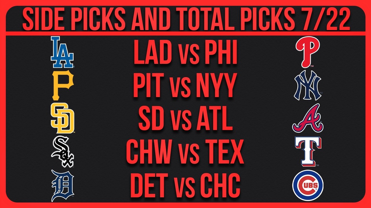 MLB Picks Today Wednesday 7/22/26 MLB Picks & Predictions Today