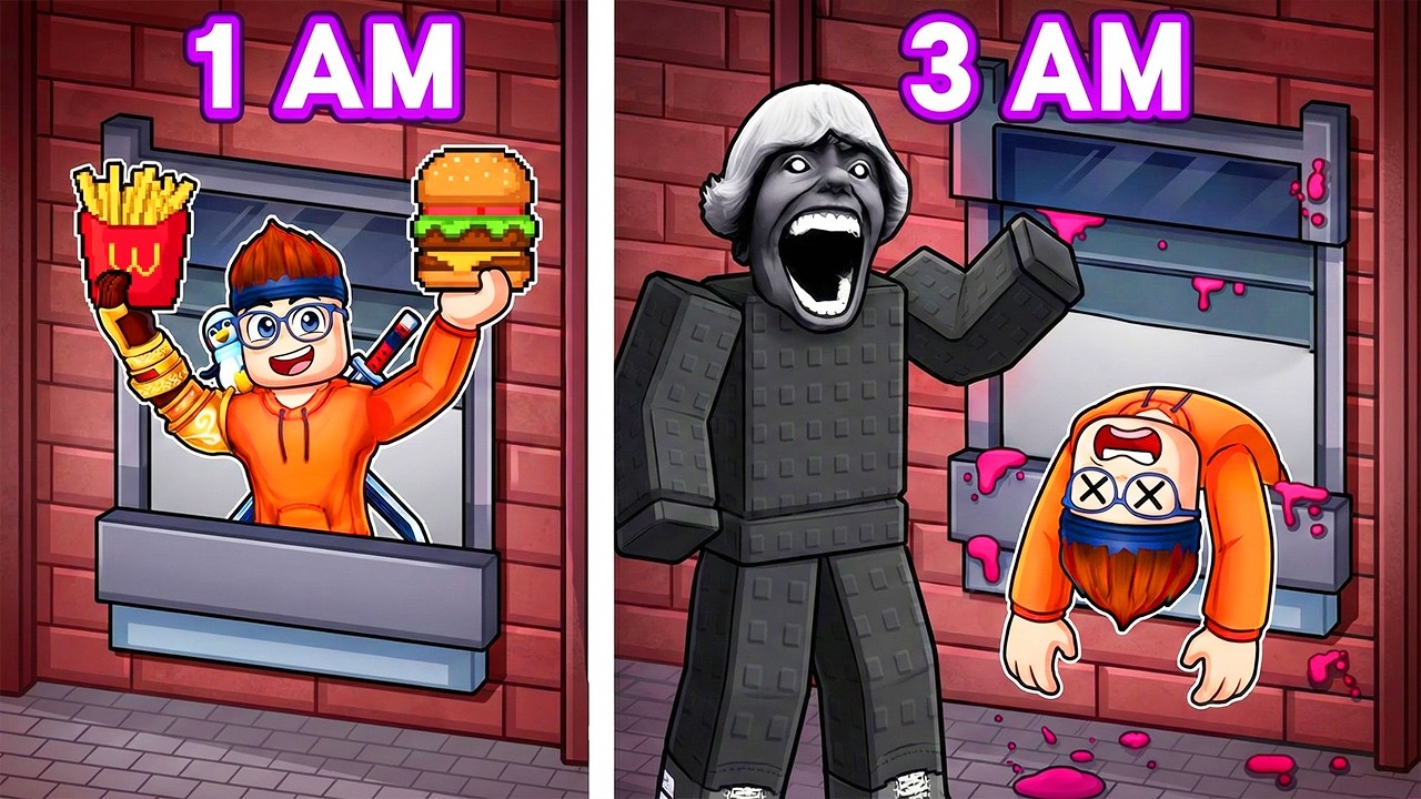 NON DARE da MANGIARE al 67 KID di NOTTE su ROBLOX!!