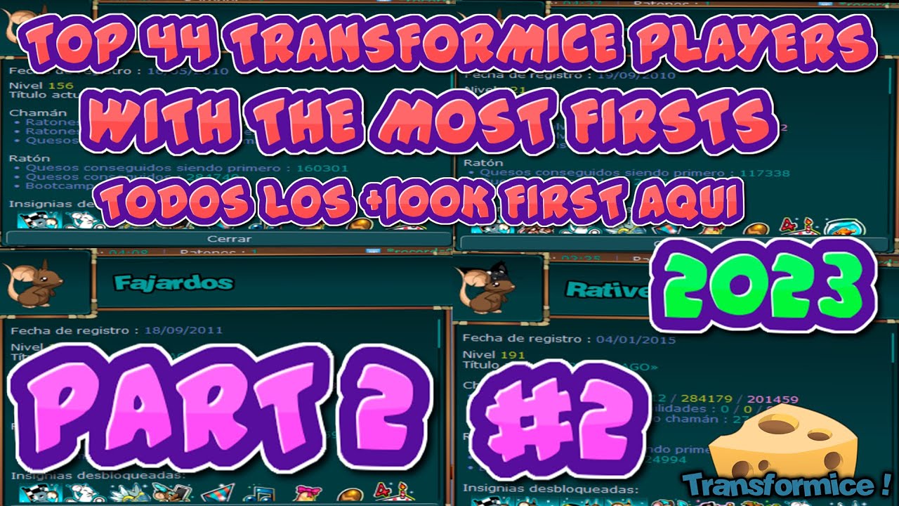 TOP 44 JOGADORES COM MAIS FIRSTS EM 2023 #2 | TRANSFORMICE