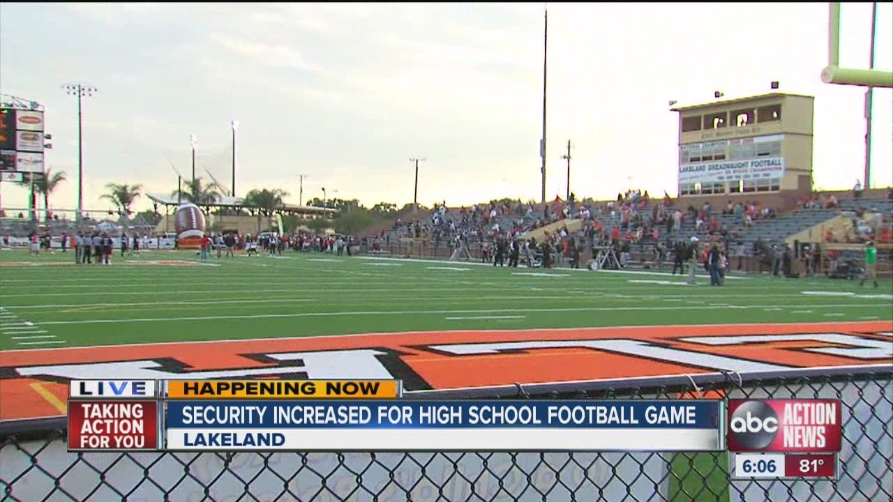 Security increased for HS football game between Lakeland and Kathleen High School