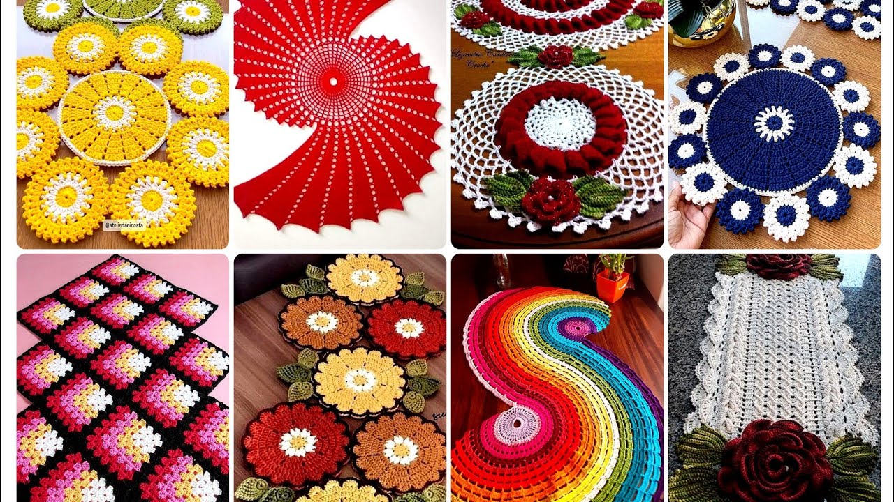 Elegant & Beautiful Handmade Crochet Table Runner,Mats,Lace Fabric//All New Design Ideas 2026