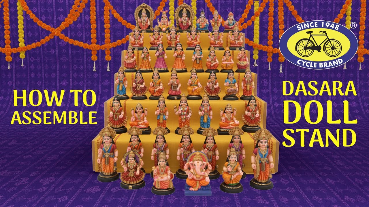 Easy Assembly Dasara Doll Stand | Lightweight, Sturdy & Sustainable |Cycle Pure