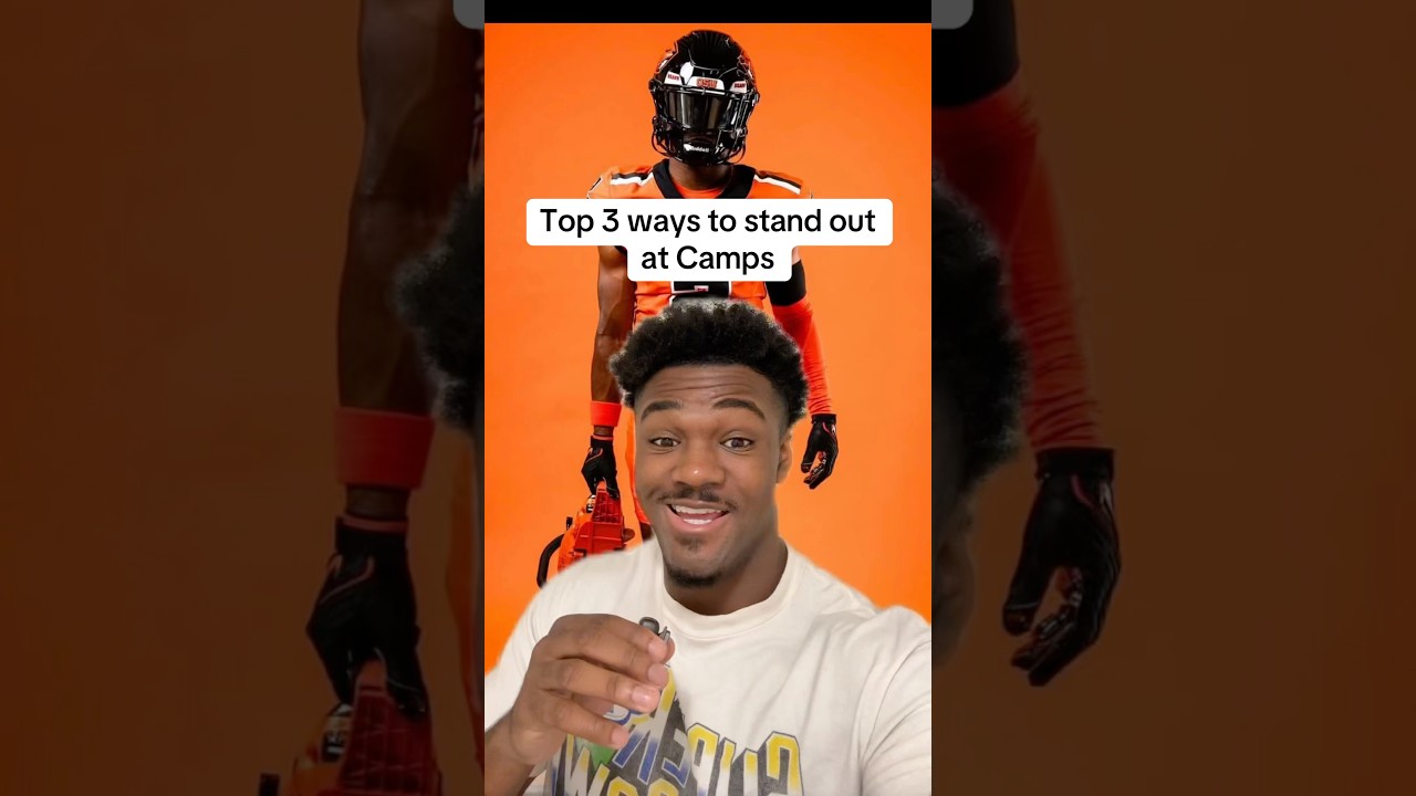 How to STAND OUT at football camps‼️💪🏾 #football #collegefootball