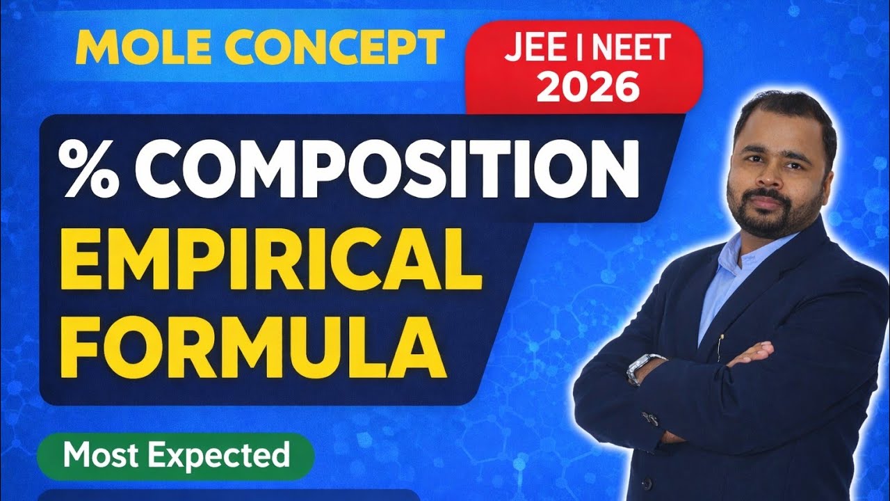 JEE/NEET Chemistry: Percentage Composition + Empirical Formula PYQs