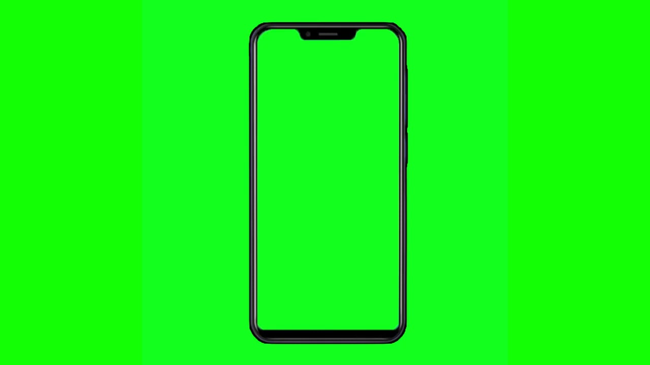 Green screen Mobile Phone template
