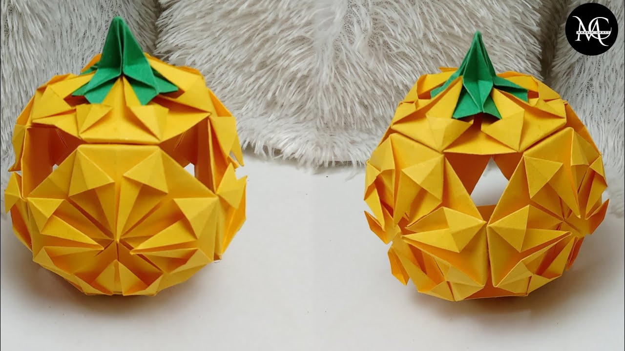 Origami Pumpkin Kusudama / Pumpkin Kusudama by Origami library