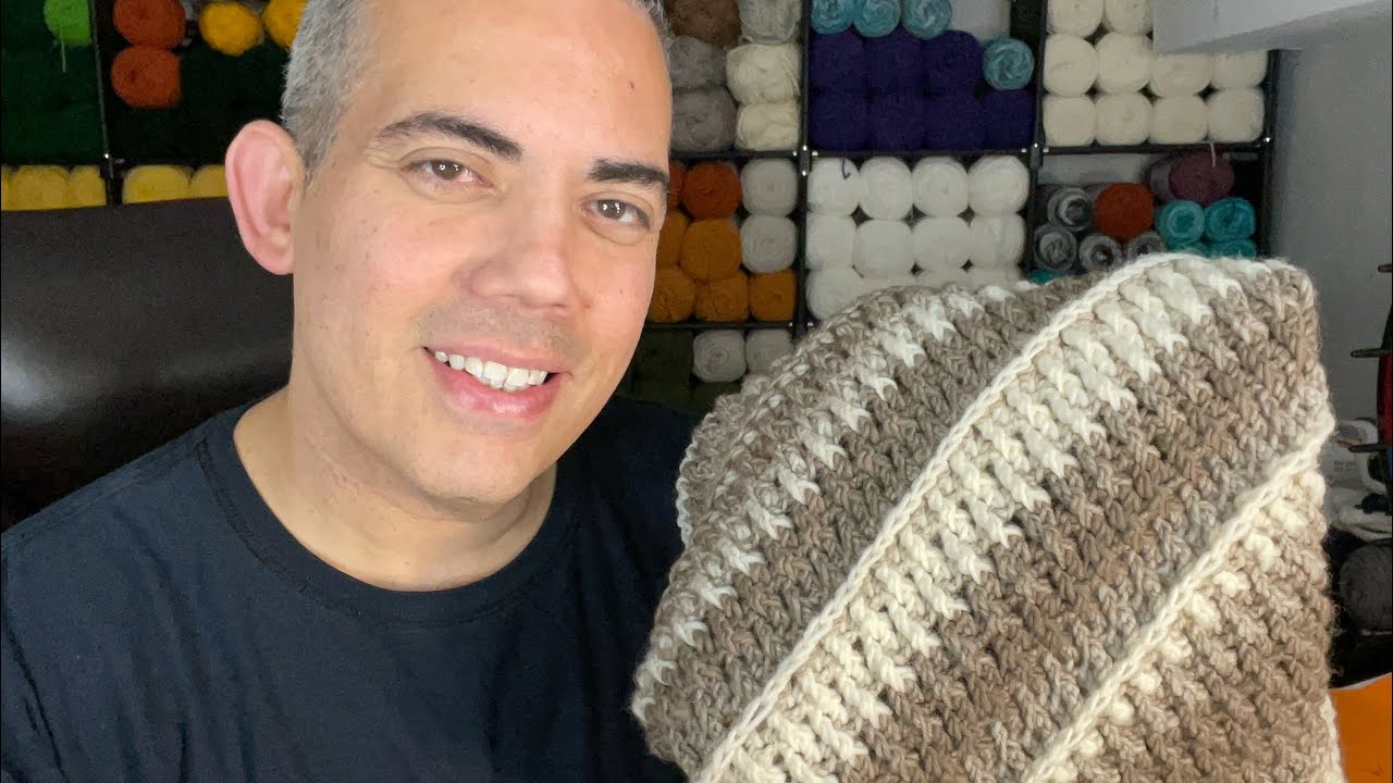 TUTORIAL: “Driftwood Ridges Scarf” EASY!! (Right Hand Crochet)