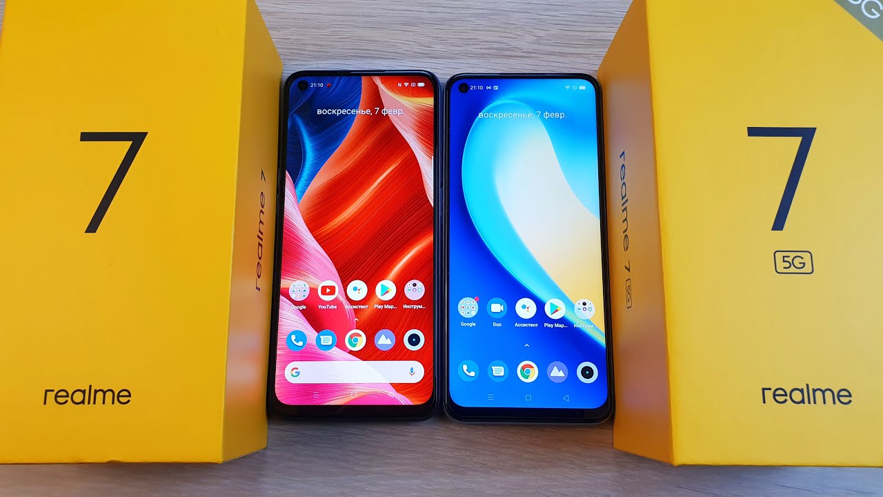 REALME 7 VS REALME 7 5G - ПОЧТИ КЛОНЫ, НО РАЗНИЦА ЕСТЬ! ПОЛНОЕ СРАВНЕНИЕ