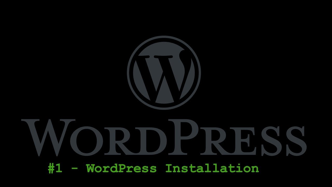 #1   HOW TO INSTALL WORDPRESS   2022