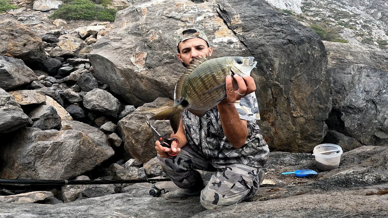 3 Nights Solo on an Isolated Shore | Fishing Sargos in Powerful Waves & Cooking