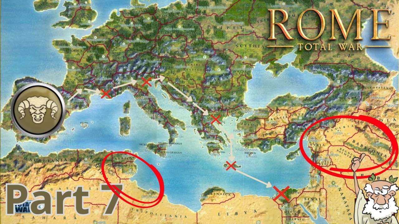 Battle of Carthage - Spanish Migration Campaign to Egypt in OG Rome: Total War