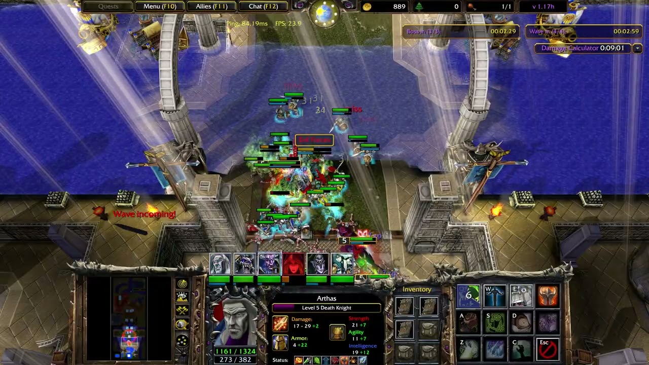 Warcraft 3 Frozen Throne – Dalaran Siege (Death Knight Gameplay) | Classic Custom Map