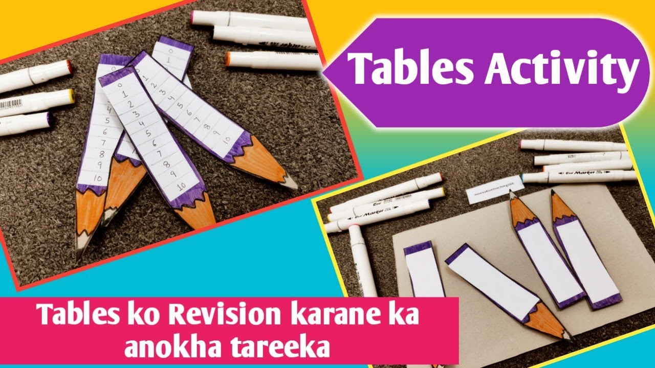 How to Teach Tables in Easy Way | Tables Activity | Tables Math Model #tables