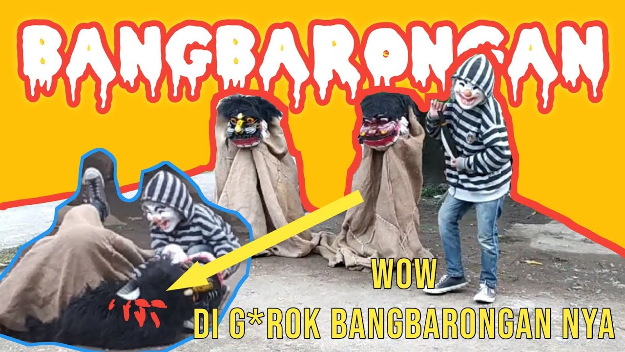 Bangbarongan ngamuk | Bangbarongan Cirebon ngamuk lawan badut