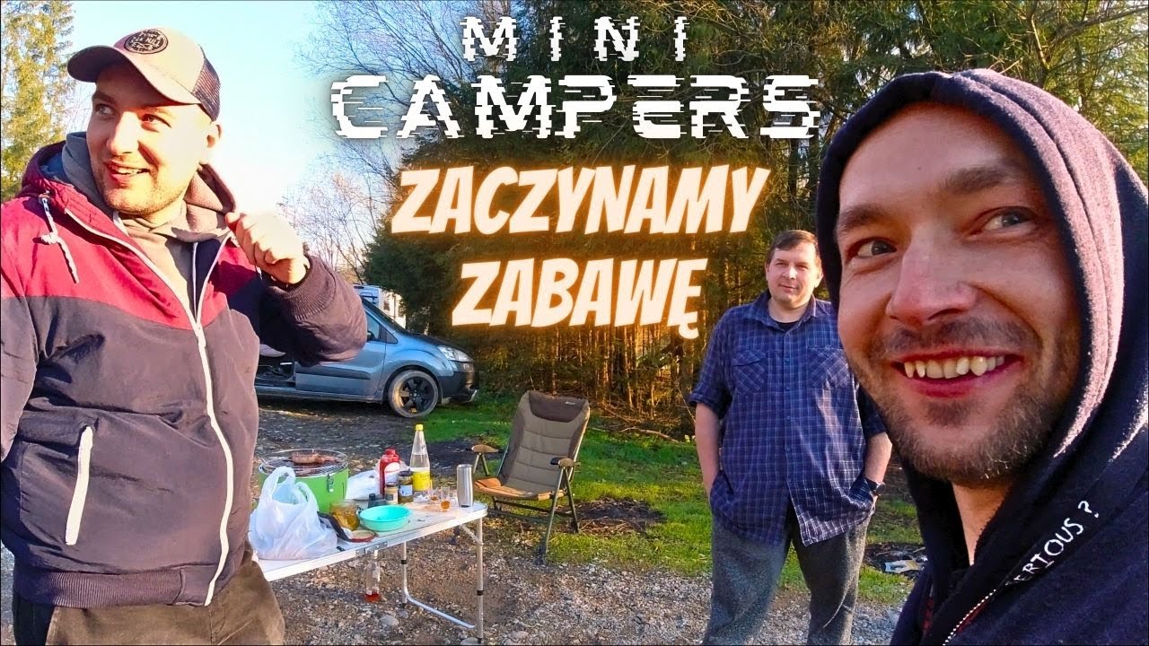 Najlepsi kumple do kempingu 😃 Górska wyprawa na 3 mini kampery ‼️ Spotkanie 🥳