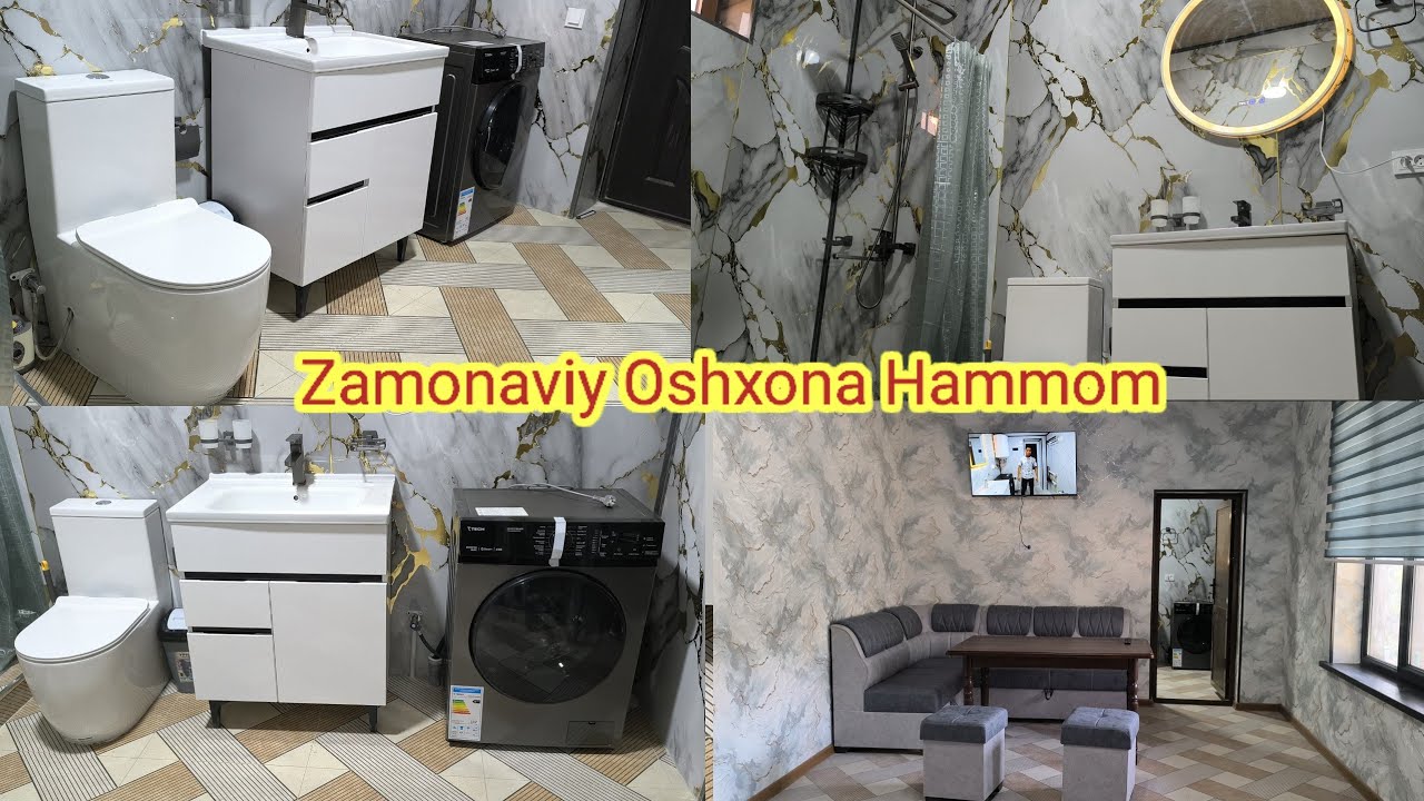 Кишлок шароитида замонавий ошхона хаммом хожатхона куриш qishloq sharoitida zamonaviy oshxona hammom