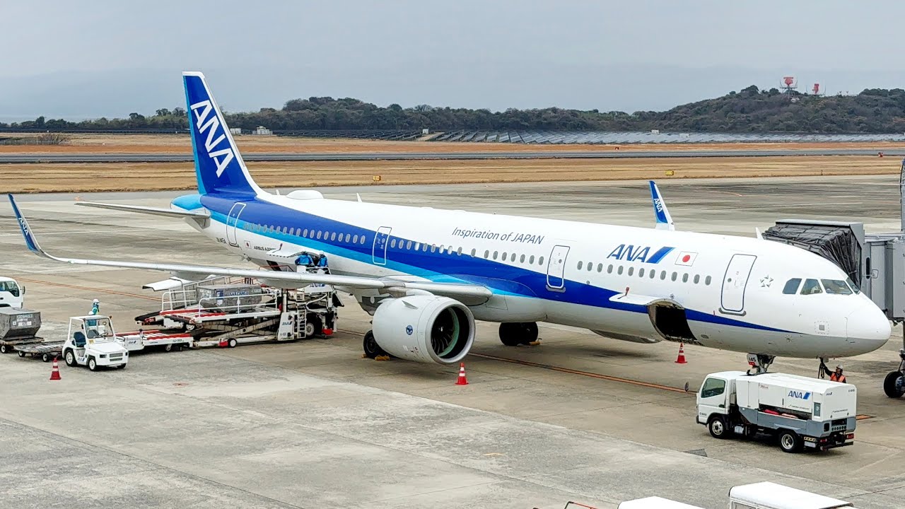 【ANA A321neo】全席モニター完備！長崎から大阪・伊丹へ