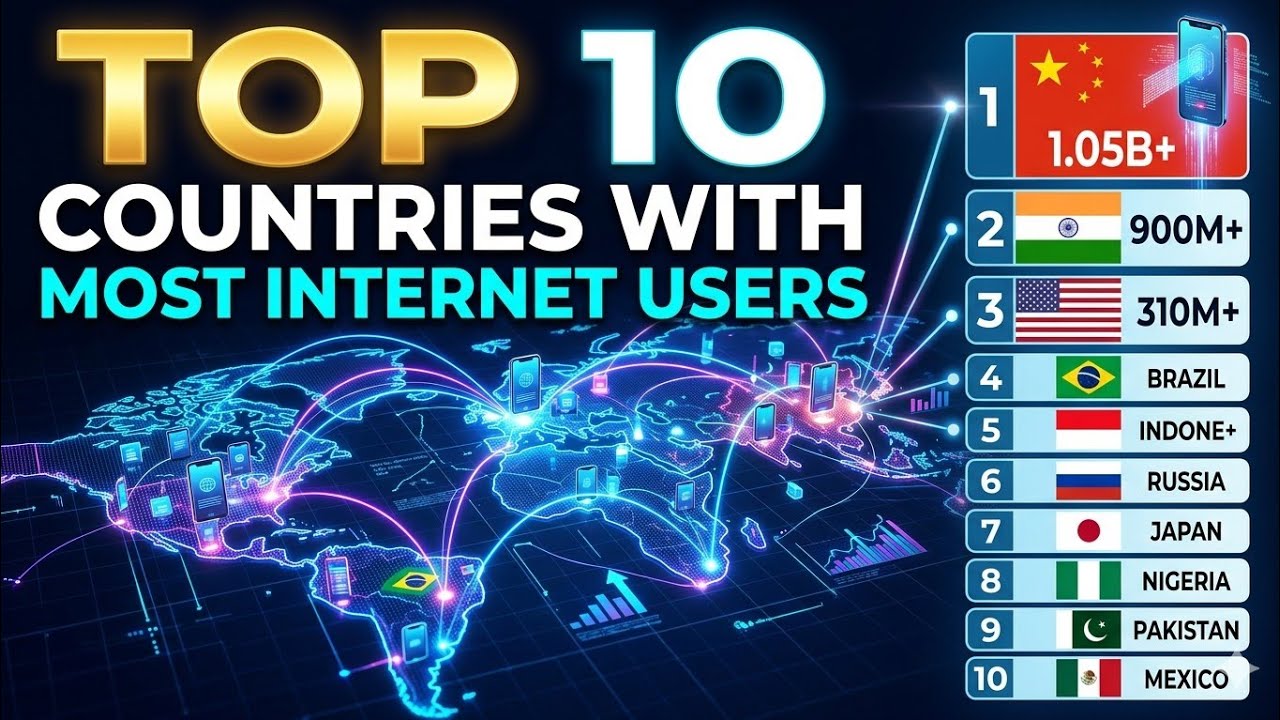 Top 10 Countries With Most Internet Users