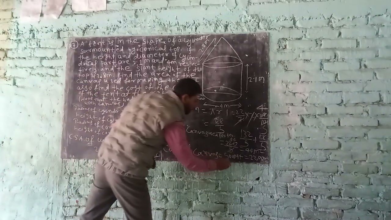 Class-10th math, important question of surface area of volume 💯