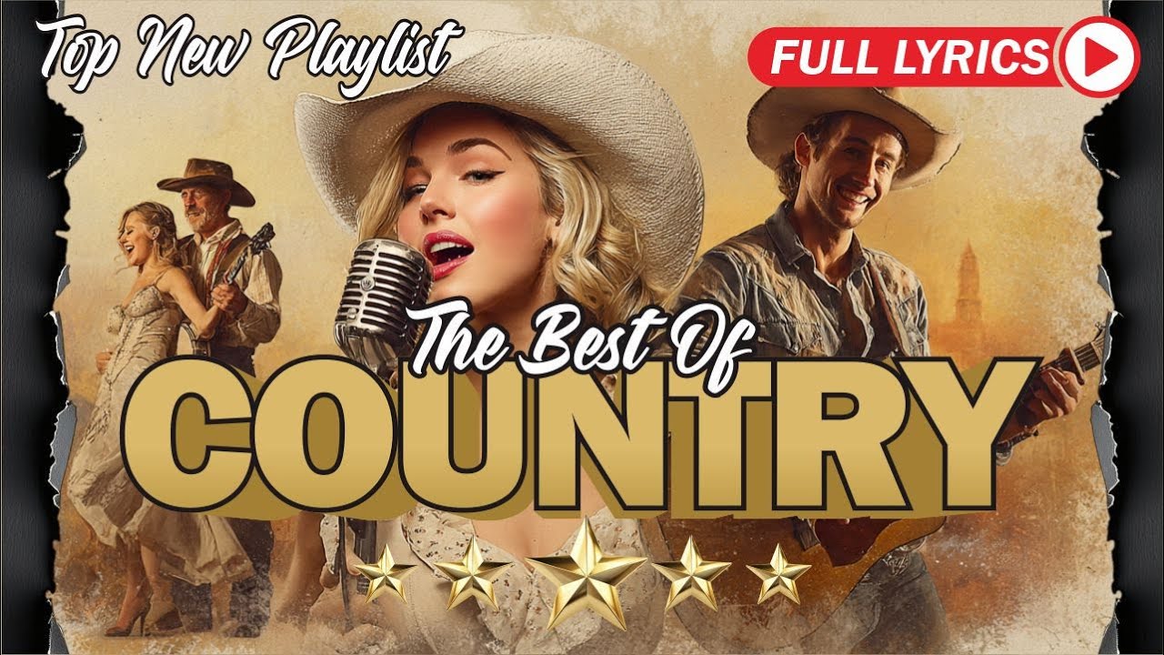 【Country Relax 】24/7 Calm Playlist with lyrics / for Relax / Work / Pop / Ballad / Study / Coffee 🎶