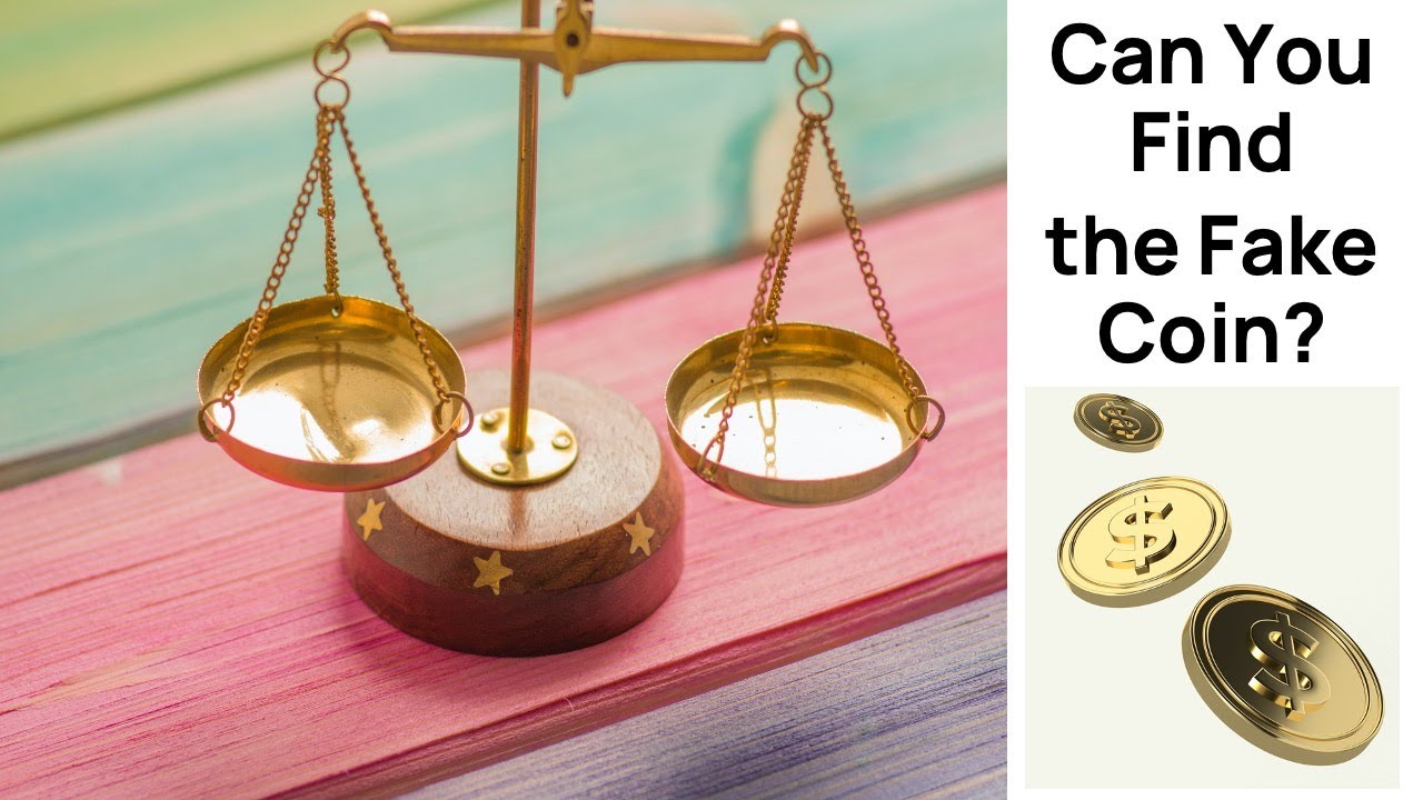Easy Variant of Famous Counterfeit Coin Logic Puzzle - Can You Find the Fake Coin?