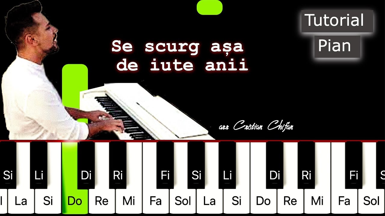 Se scurg asa de iute anii TUTORIAL PIAN + PARTITURA (Incepatori) Opris Ovidiu - Cristian Chifan