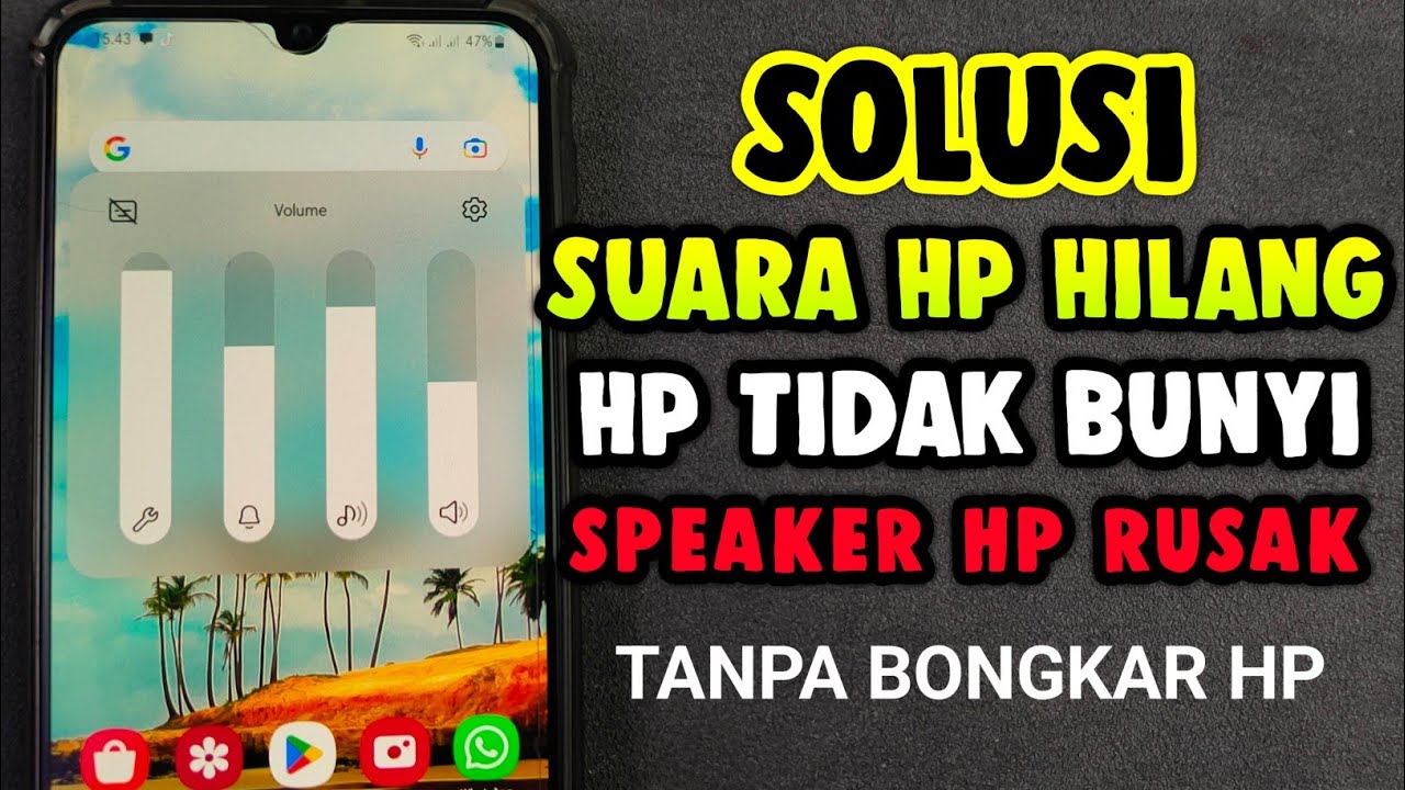 Suara hp hilang tiba tiba ‼️ Begini cara mengatasi suara hp hilang