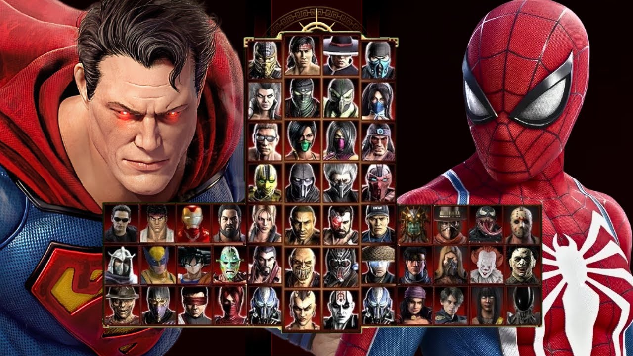Mortal Kombat 9 - SUPERMAN & SPIDERMAN MOD - Expert Tag Ladder - Gameplay @(1080p) - 60ᶠᵖˢ ✔