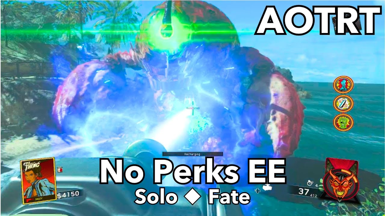No Perks Easter Egg Attack of the Radioactive Thing | Solo Fate Flawless