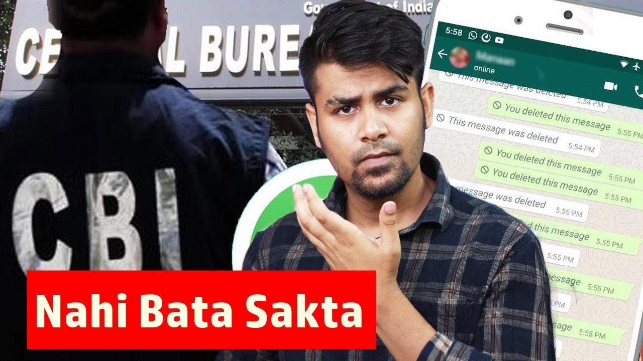 NCB/CBI - Whatsapp End to End Encryption - Main Nahi Bata Sakta / Stop Asking Me Here