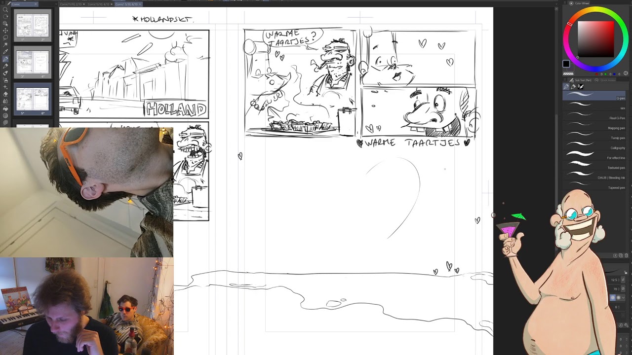 OrgelDuo Live comic/hyg