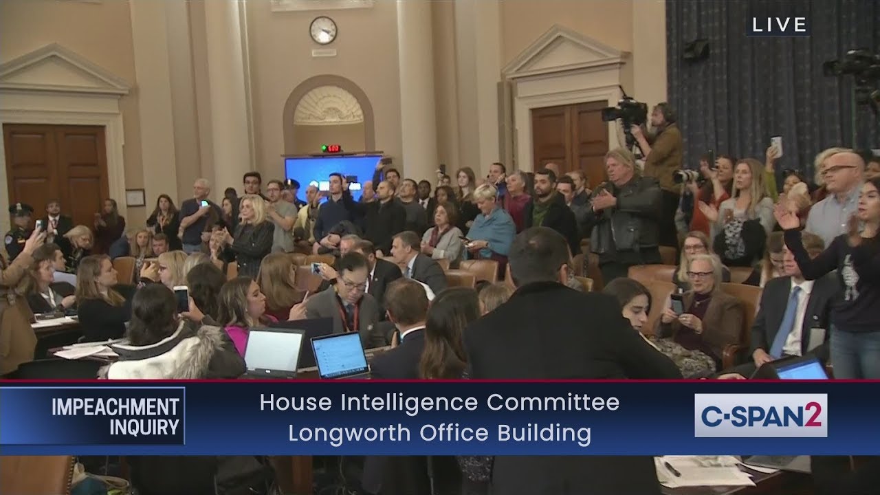 Audience Applause at End of Impeachment Hearing